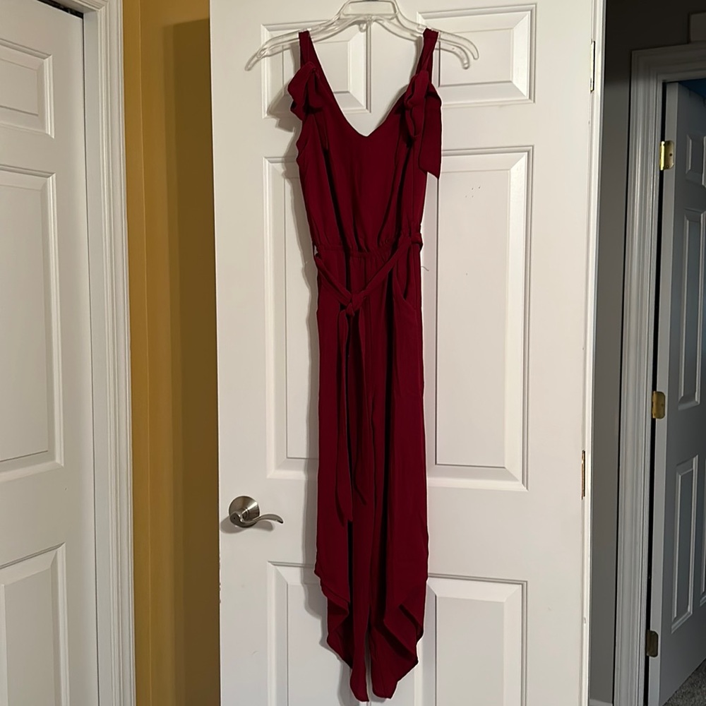 Belongsci Deep Maroon Jumpsuit
